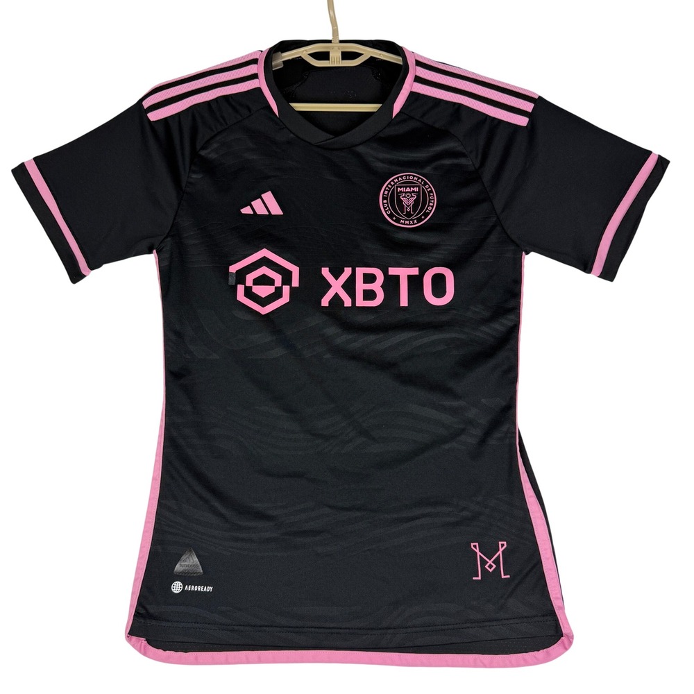 Adidas Inter Miami CF Away Jersey Black Pink 2023 2024 HA8870 Authentic Soccer